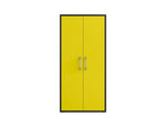 Lunde Tall Garage Cabinet - Yellow Gloss