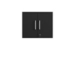Lunde Floating Garage Storage Cabinet - Black Matte