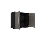 Lunde Floating Garage Storage Cabinet - Grey Gloss