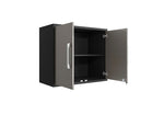 Lunde Floating Garage Storage Cabinet - Grey Gloss