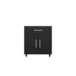 Lunde Mobile Garage Storage Cabinet - Black Matte
