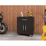 Lunde Mobile Garage Storage Cabinet - Black Matte