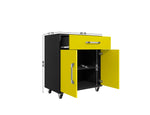 Lunde Mobile Garage Storage Cabinet - Yellow Gloss