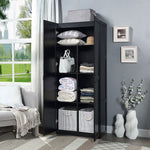Klinte Storage Closet - Black