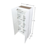 Klinte Storage Closet - White
