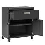 Maximus 31.5" Mobile Garage Cabinet with Drawer/Shelves - Charcoal Grey
