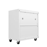 Maximus 31.5" Mobile Garage Cabinet with Drawer/Shelves - White