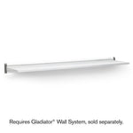 48 Solid Shelf - Hammered White Wall Accessory