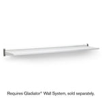 48 Solid Shelf - Hammered White Wall Accessory