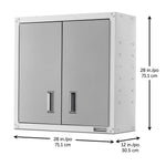 Ready-to-assemble Full-door Wall Gearbox - Gray Slate Storage Solution