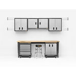 Premier Pre-assembled 30 Wall Gearbox - Silver Tread Storage Solution