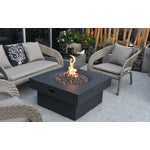 Yak Loum Concrete Lava Stone Fire Pit (Modeno) â€“ Propane