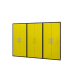 Lunde Storage Cabinet - Matte Black/Yellow - Set of 3