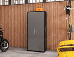 Lunde Storage Cabinet - Matte Black/Grey - Set of 3