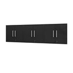 Lunde Floating Garage Cabinet - Matte Black - Set of 3