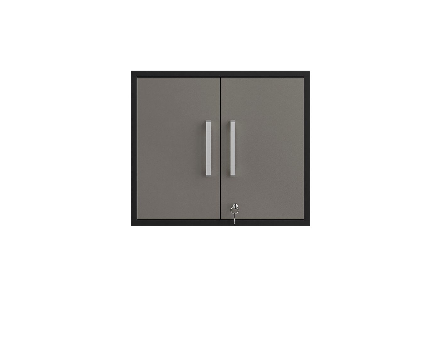 Lunde Floating Garage Cabinet - Matte Black/Grey - Set of 3