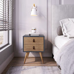 Torsted Nightstand - Blue/Nature