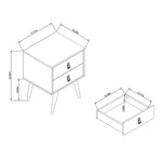 Torsted Nightstand - Blue/Nature