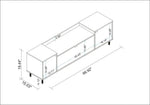 Cojata 67" TV Stand - White