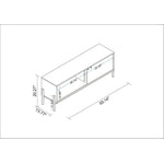 Amaraviti 55" TV Stand - White