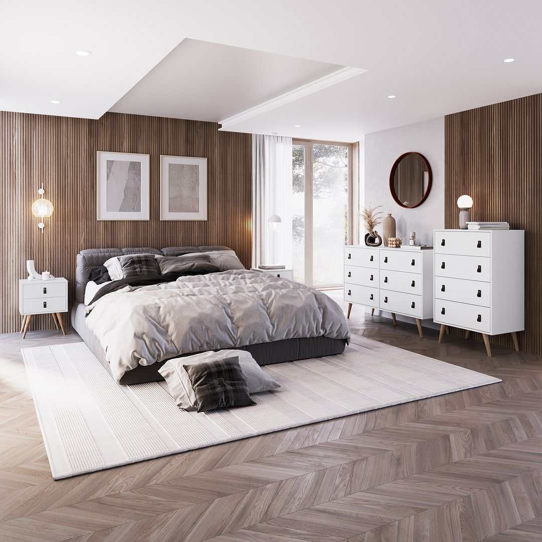 Torsted Double Dresser - White