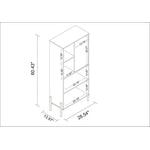 Amaraviti Bookcase - White