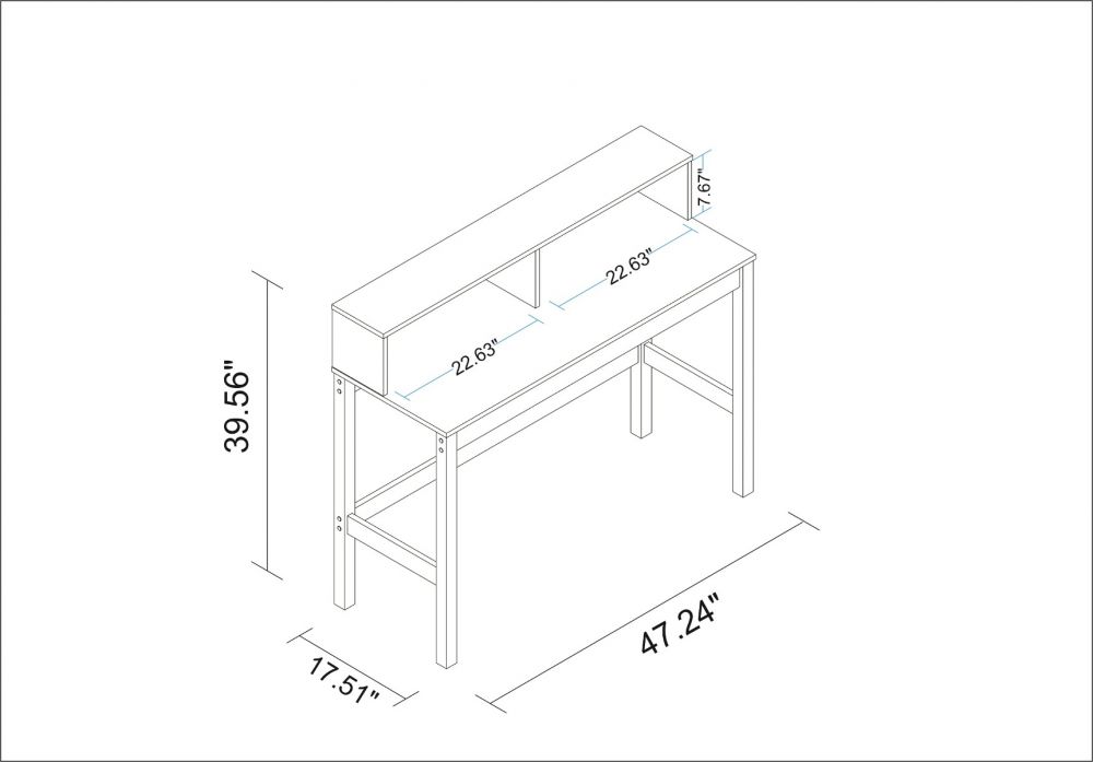 Amaraviti Desk - White