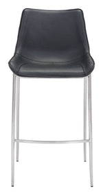 Teglberg Bar Height Stool - Black/Silver - Set of 2