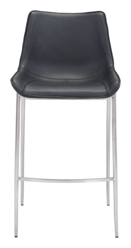 Teglberg Bar Height Stool - Black/Silver - Set of 2