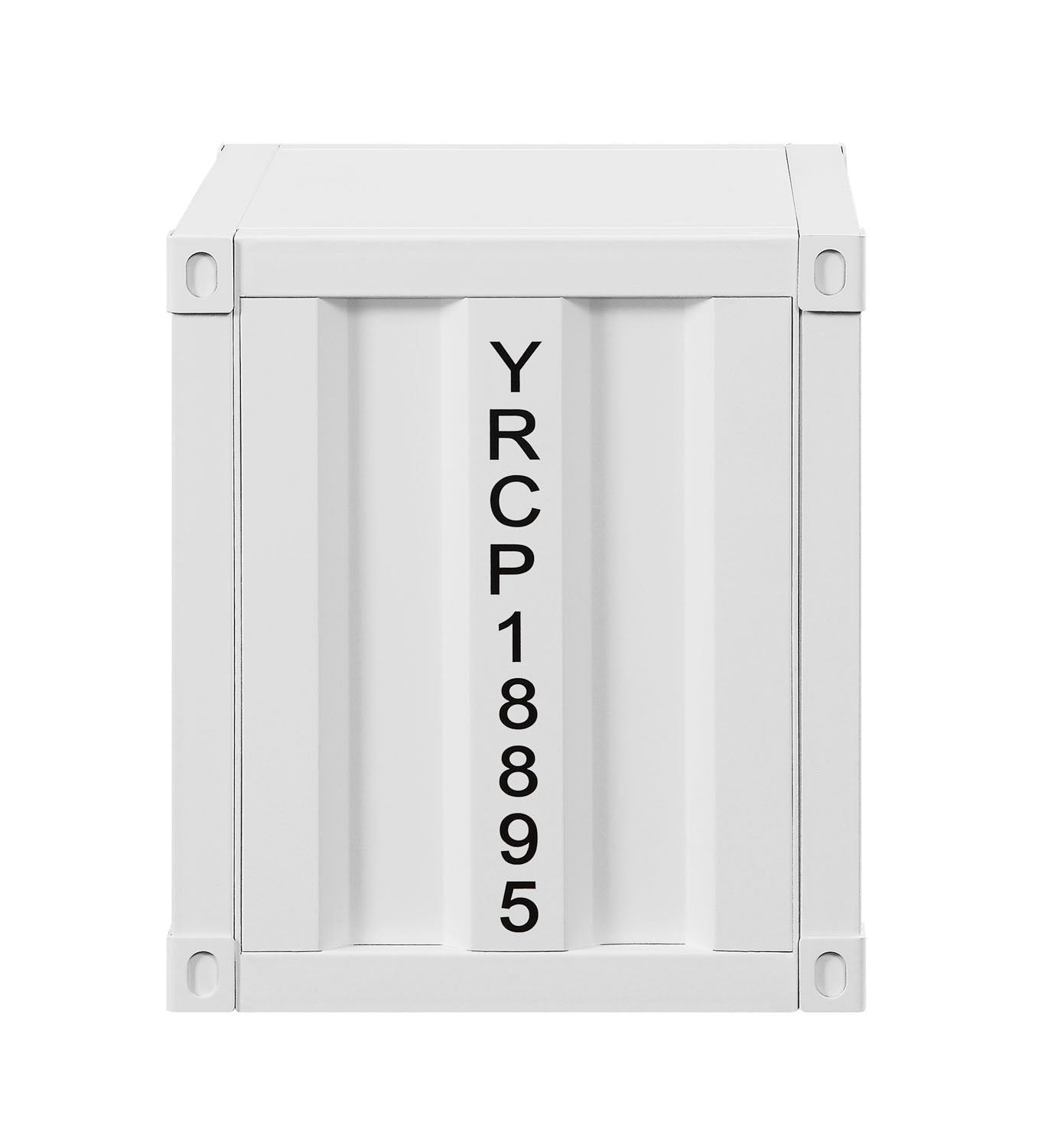 Konto Industrial Nightstand - White