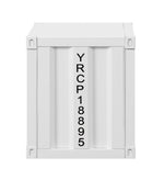 Konto Industrial Nightstand - White