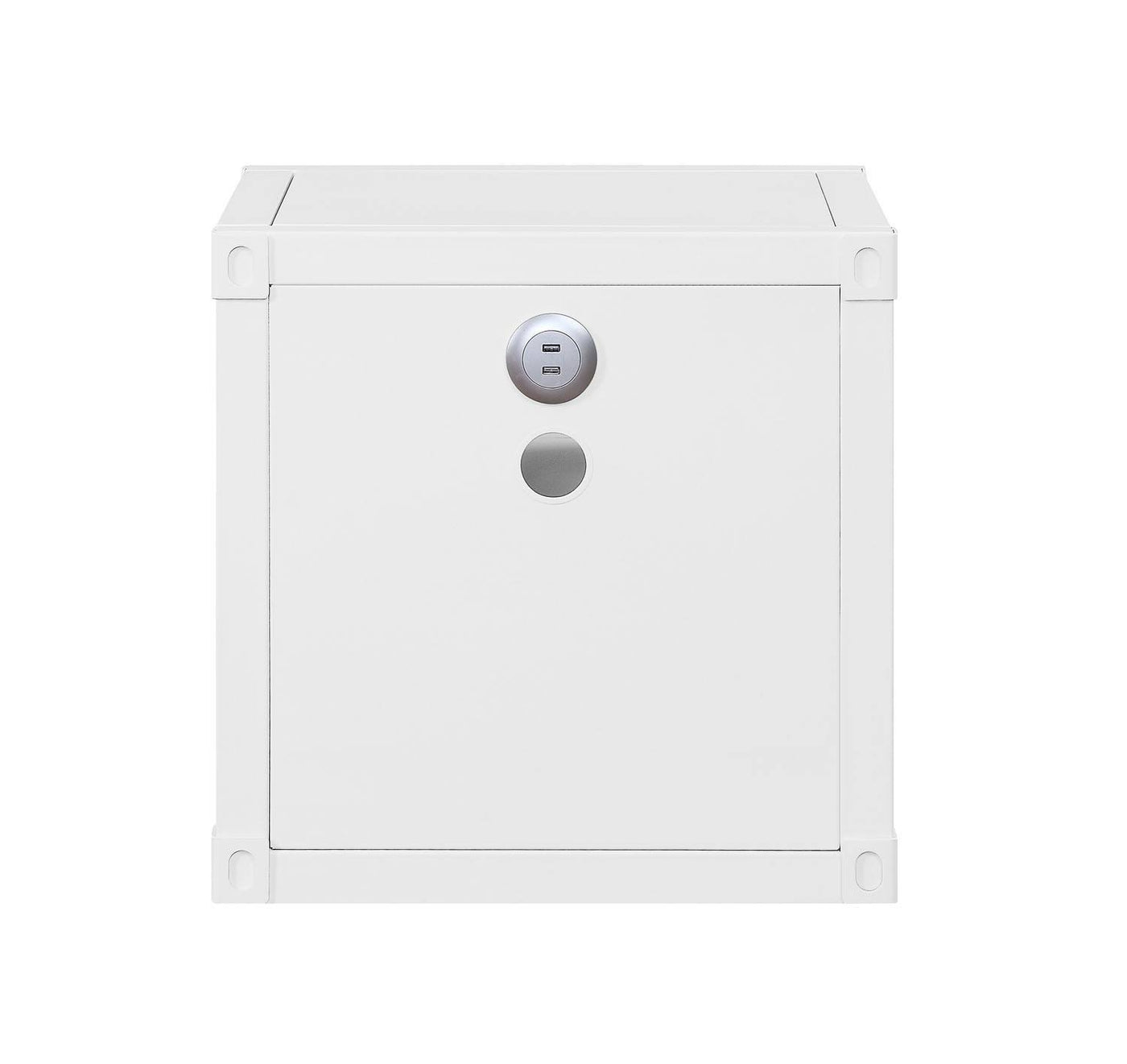 Konto Industrial Nightstand - White