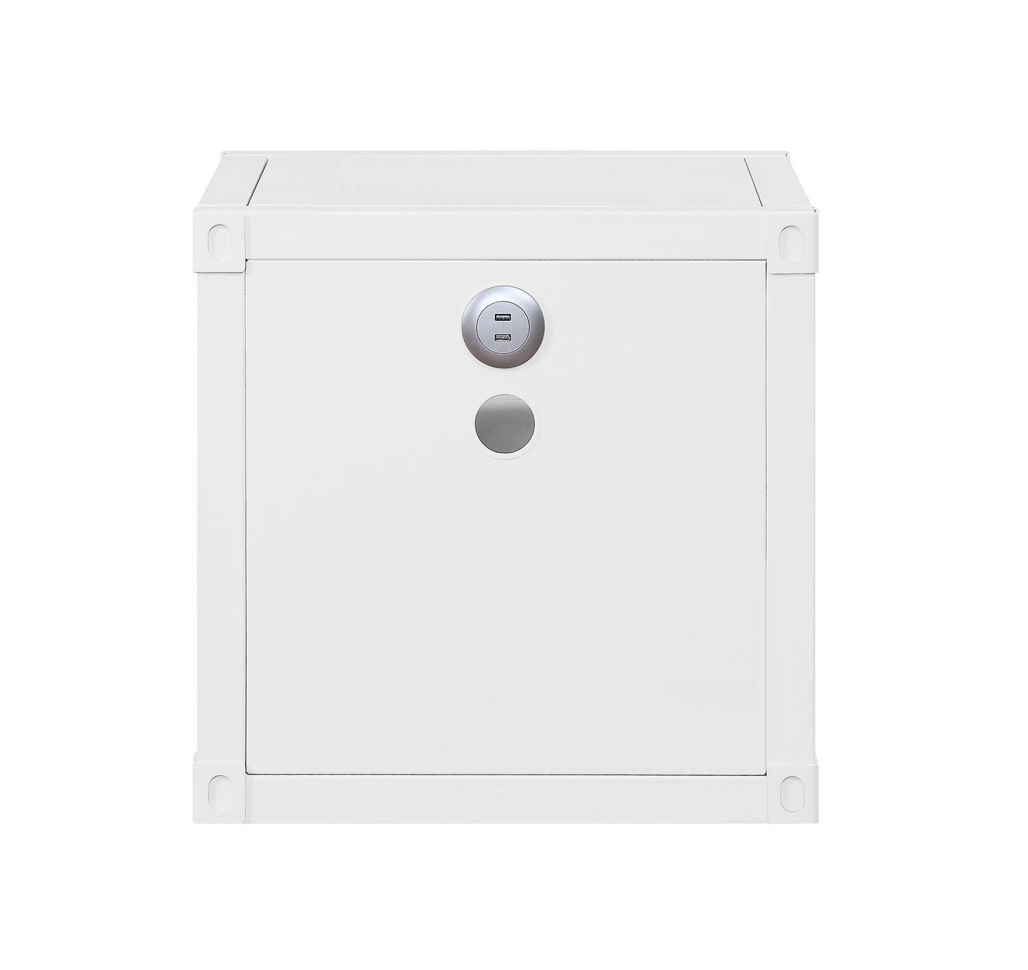 Konto Industrial Nightstand - White