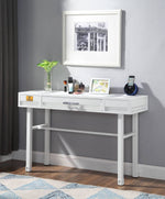 Konto Industrial Office/Vanity Desk - White