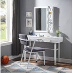 Konto Industrial Office/Vanity Desk - White
