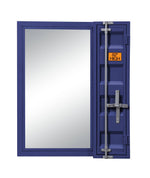 Konto Industrial Vanity Mirror - Blue