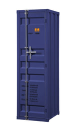 Konto Industrial Tall Wardrobe - Blue