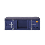 Konto Industrial Storage Bench - Blue/Grey