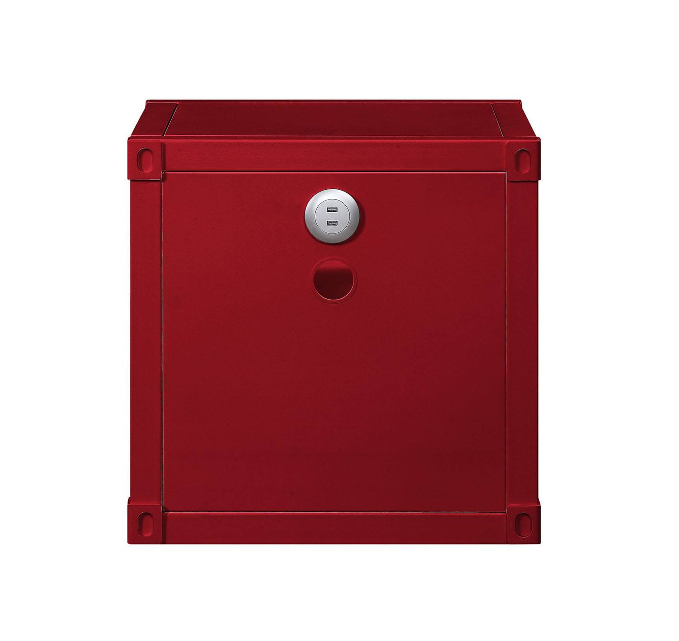 Konto Industrial Nightstand - Red