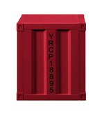 Konto Industrial Nightstand - Red