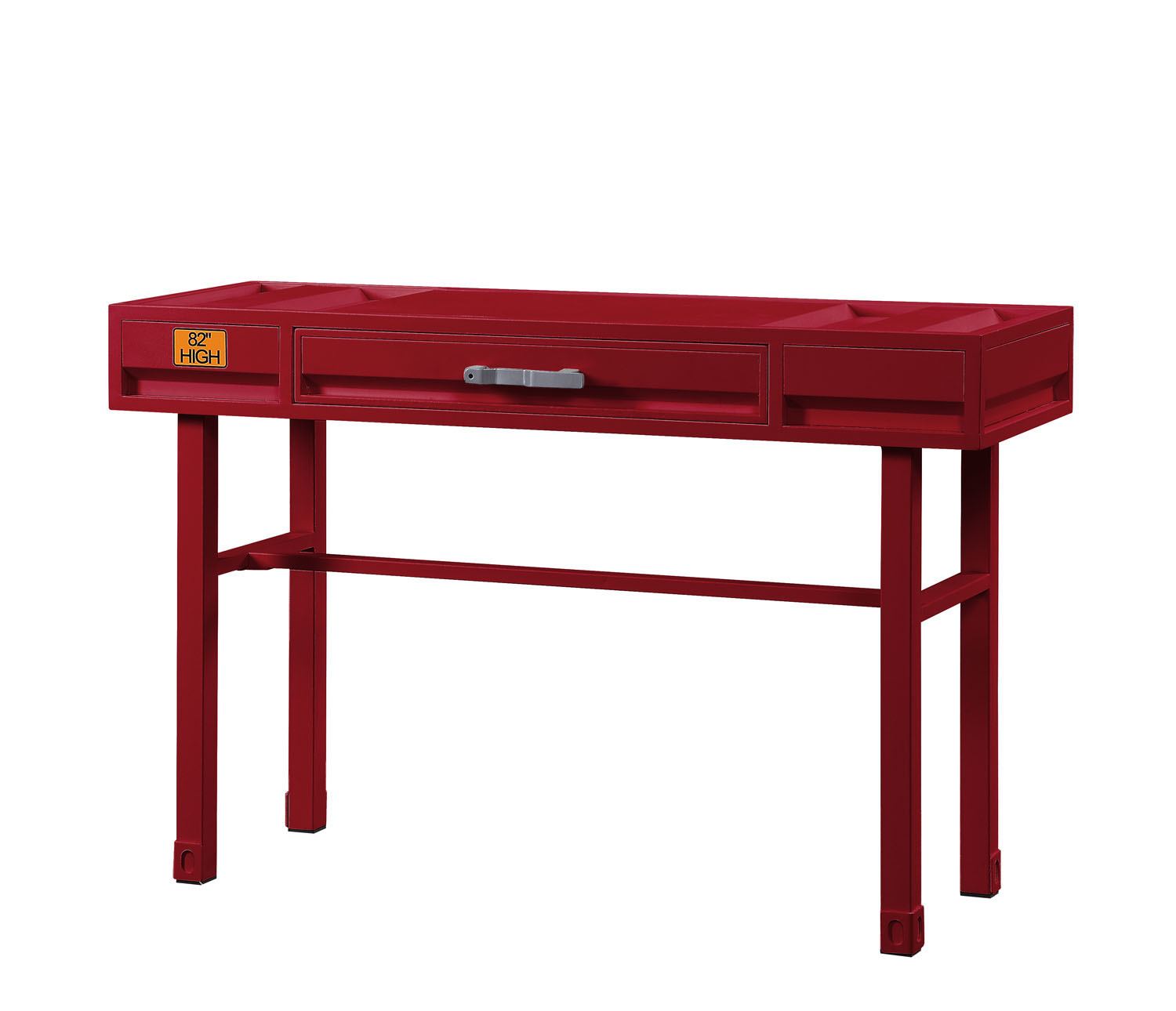 Konto Industrial Office/Vanity Desk - Red