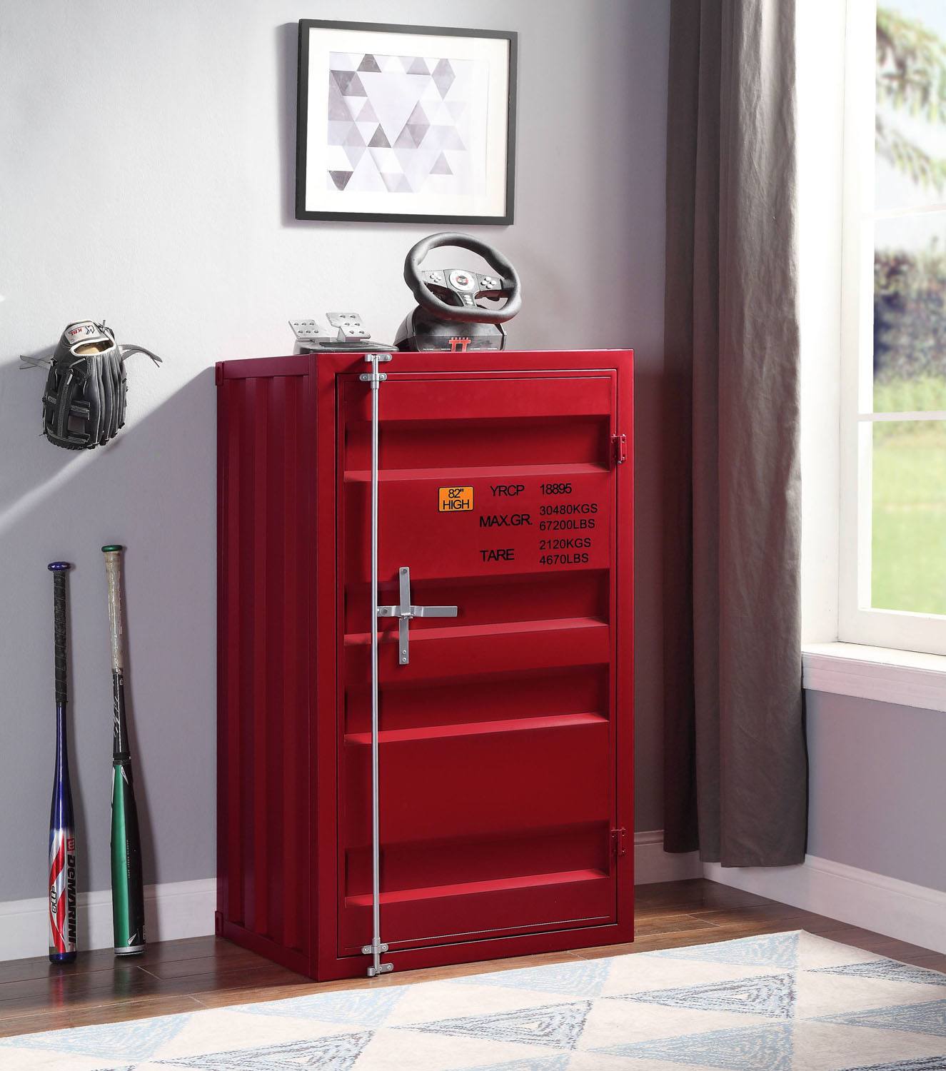 Konto Industrial Chest - Red