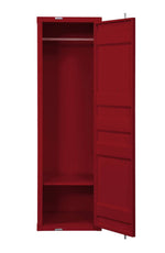 Konto Industrial Tall Wardrobe - Red