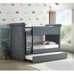 Jamboree Twin Bunk Bed with Trundle â€“ Grey