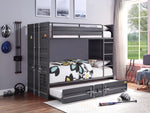 Konto Industrial Twin Trundle - Gunmetal Grey