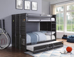 Konto Industrial Twin Trundle - Gunmetal Grey