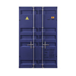 Konto Industrial Twin Bunk Bed with Trundle - Blue