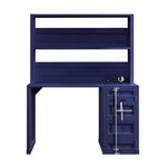 Konto Industrial Desk and Hutch - Blue