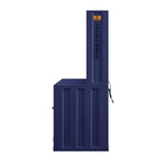 Konto Industrial Desk and Hutch - Blue