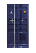 Konto I Industrial Tall Wardrobe - Blue